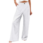 Derika - Jeans Wide Leg de Tiro Alto con Rayas
