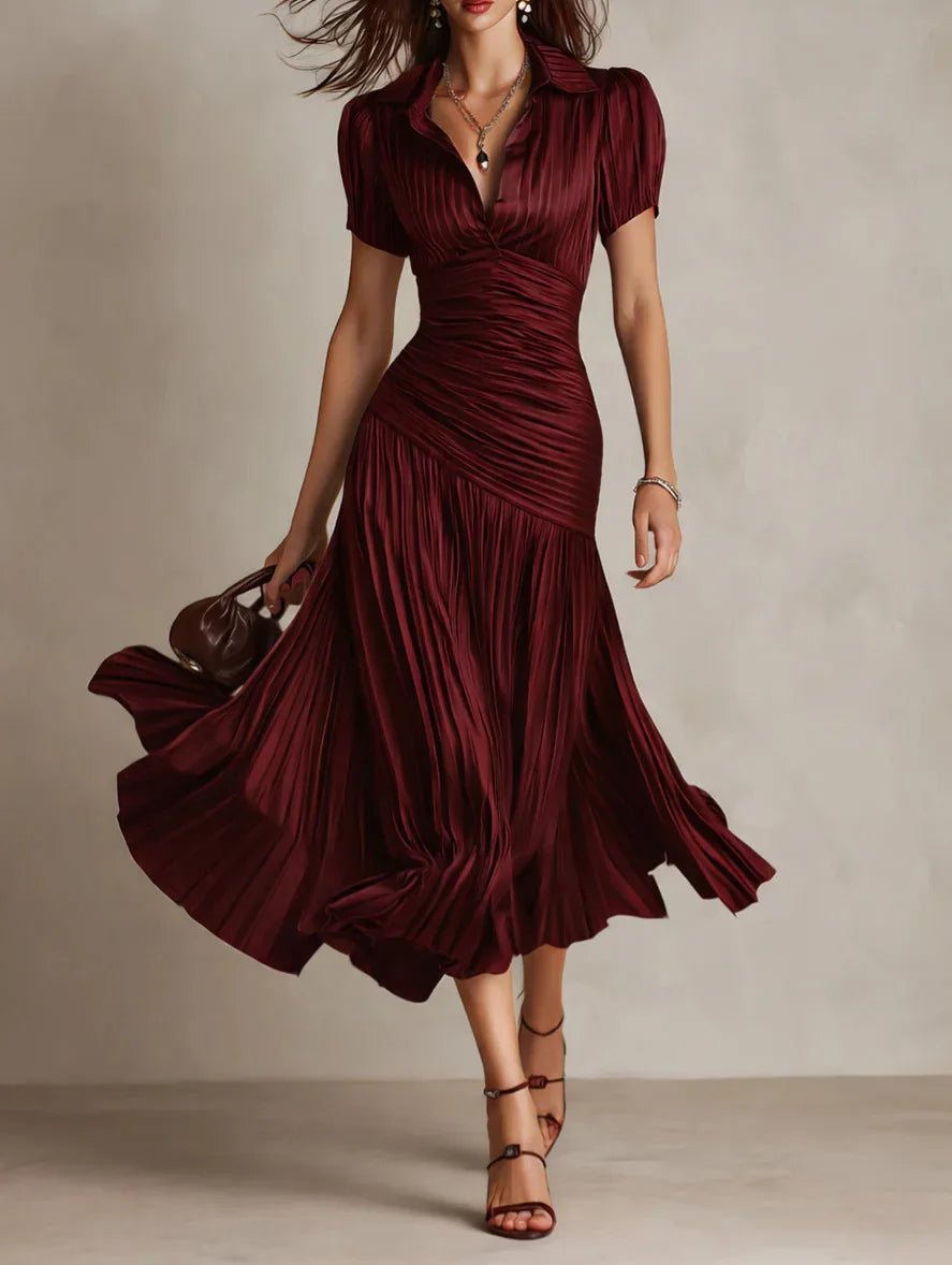 Dariana – Vestido Largo Elegante de Verano con Escote en V