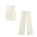 Leonor - Conjunto Elegante con Pantalón Palazzo