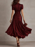 Dariana – Vestido Largo Elegante de Verano con Escote en V