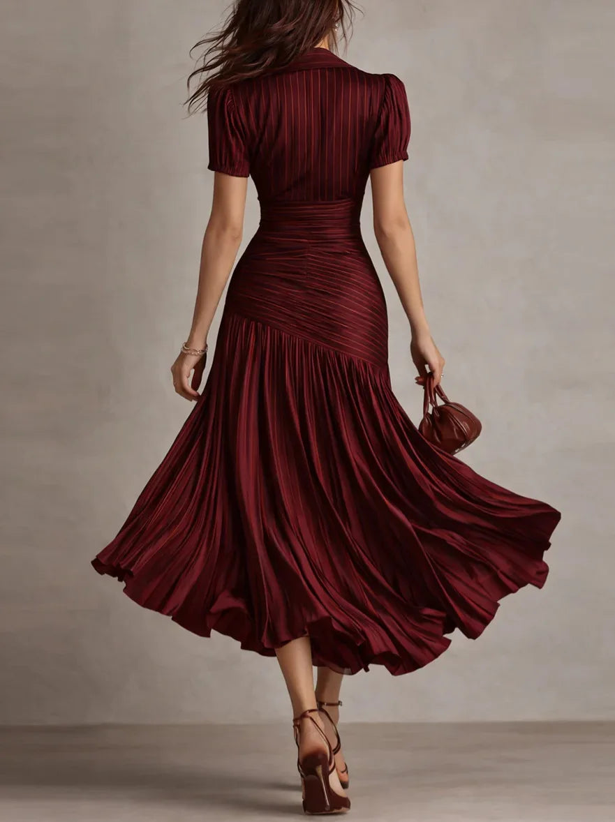Dariana – Vestido Largo Elegante de Verano con Escote en V