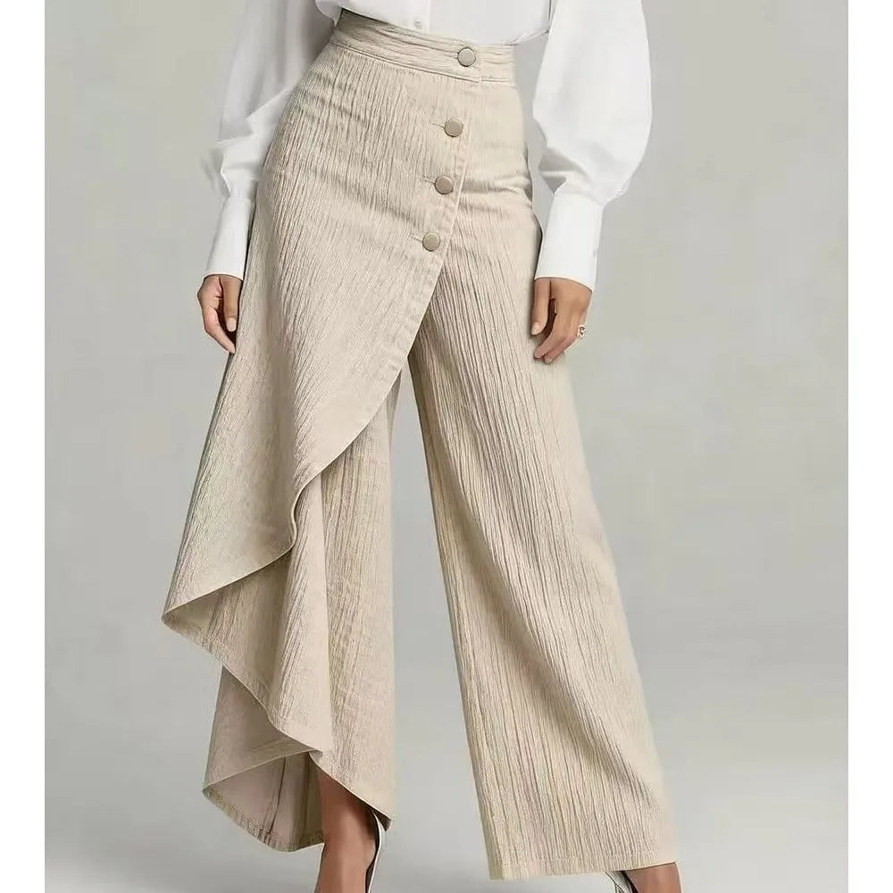 Celestine - Pantalón Wide Leg de Tiro Alto