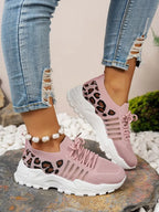 Leona - Zapatillas Canvas Leopardo Slip-On