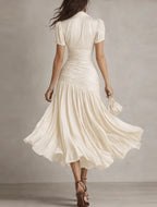 Dariana – Vestido Largo Elegante de Verano con Escote en V