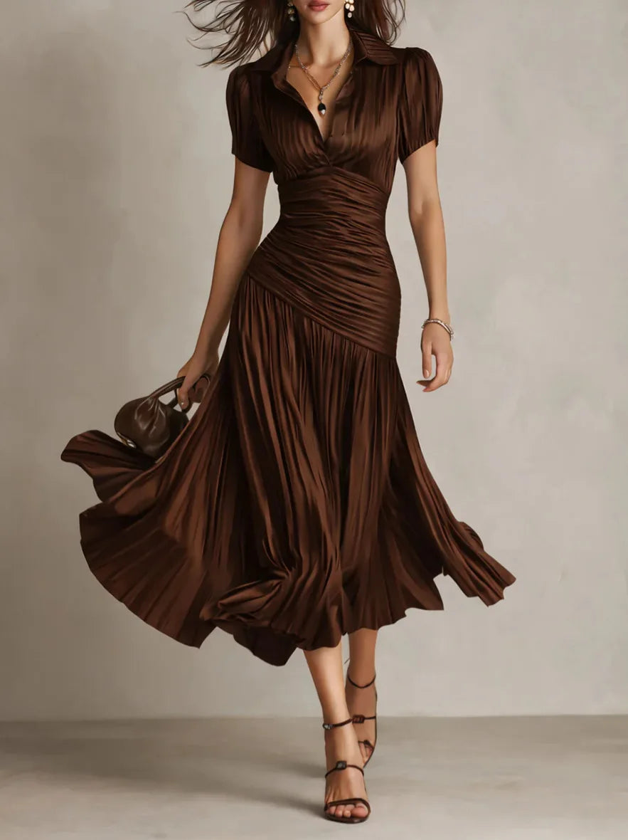 Dariana – Vestido Largo Elegante de Verano con Escote en V
