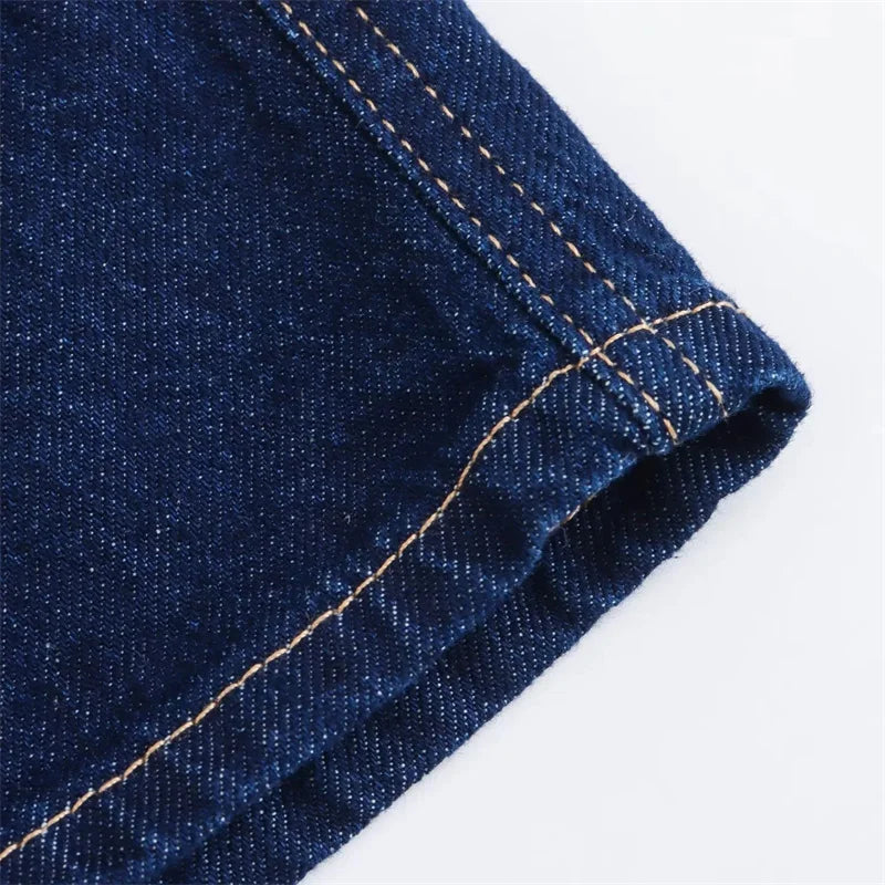 Enola – Conjunto Vaquero de Blusa y Short Denim Set
