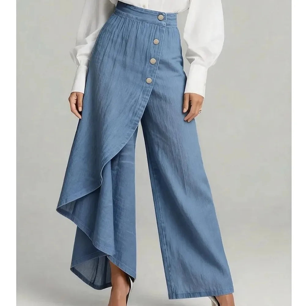 Celestine - Pantalón Wide Leg de Tiro Alto