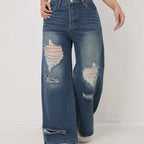 Aura – Jeans Wide Leg Denim de Corte Europeo y Estilo Urbano