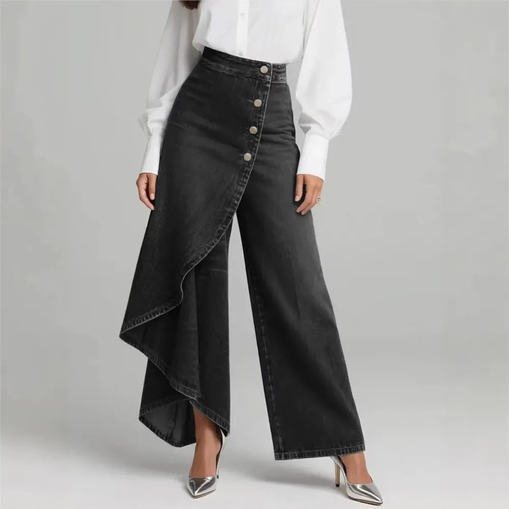 Celestine - Pantalón Wide Leg de Tiro Alto