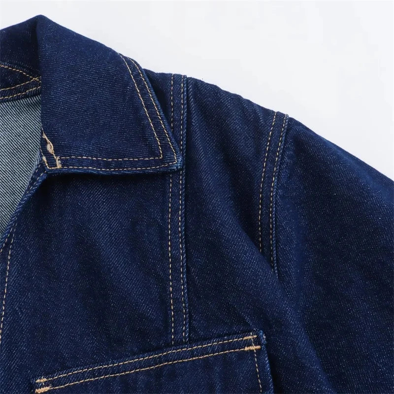 Enola – Conjunto Vaquero de Blusa y Short Denim Set