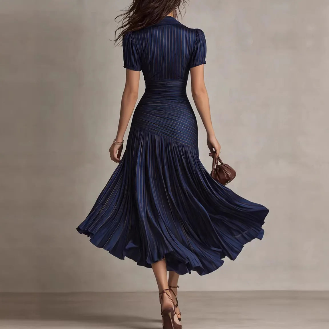 Dariana – Vestido Largo Elegante de Verano con Escote en V