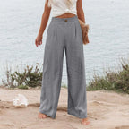 Derika - Jeans Wide Leg de Tiro Alto con Rayas