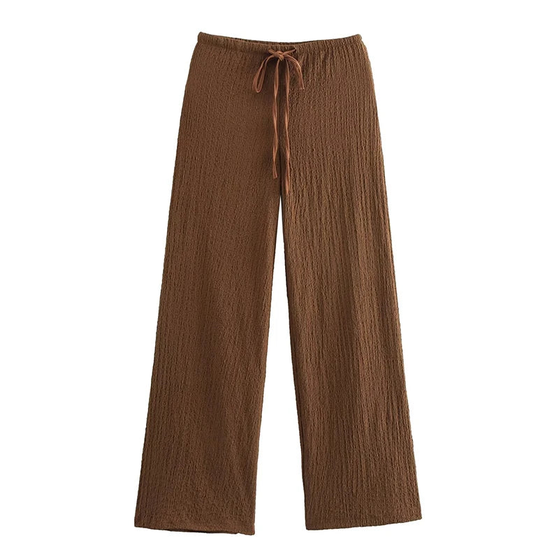 Leonor - Conjunto Elegante con Pantalón Palazzo