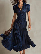 Dariana – Vestido Largo Elegante de Verano con Escote en V