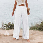 Derika - Jeans Wide Leg de Tiro Alto con Rayas