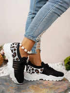 Leona - Zapatillas Canvas Leopardo Slip-On