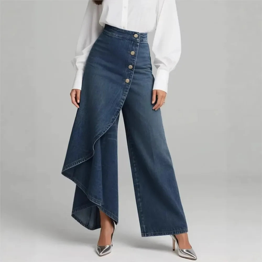 Celestine - Pantalón Wide Leg de Tiro Alto