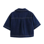 Enola – Conjunto Vaquero de Blusa y Short Denim Set