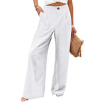 Derika - Jeans Wide Leg de Tiro Alto con Rayas