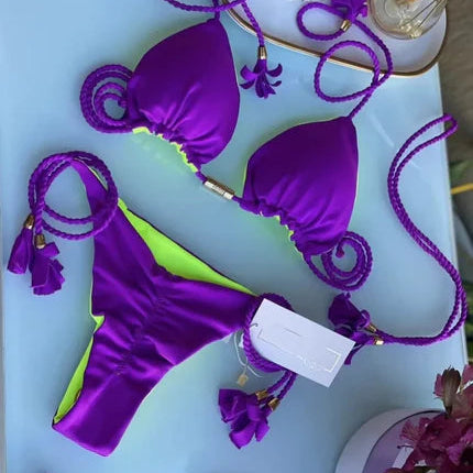 Kendal - Bikini Estampado Verano, Secado Rápido y Ajuste Perfecto