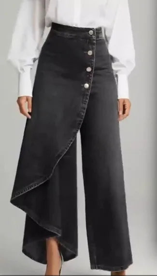 Celestine - Pantalón Wide Leg de Tiro Alto