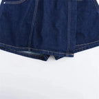 Enola – Conjunto Vaquero de Blusa y Short Denim Set