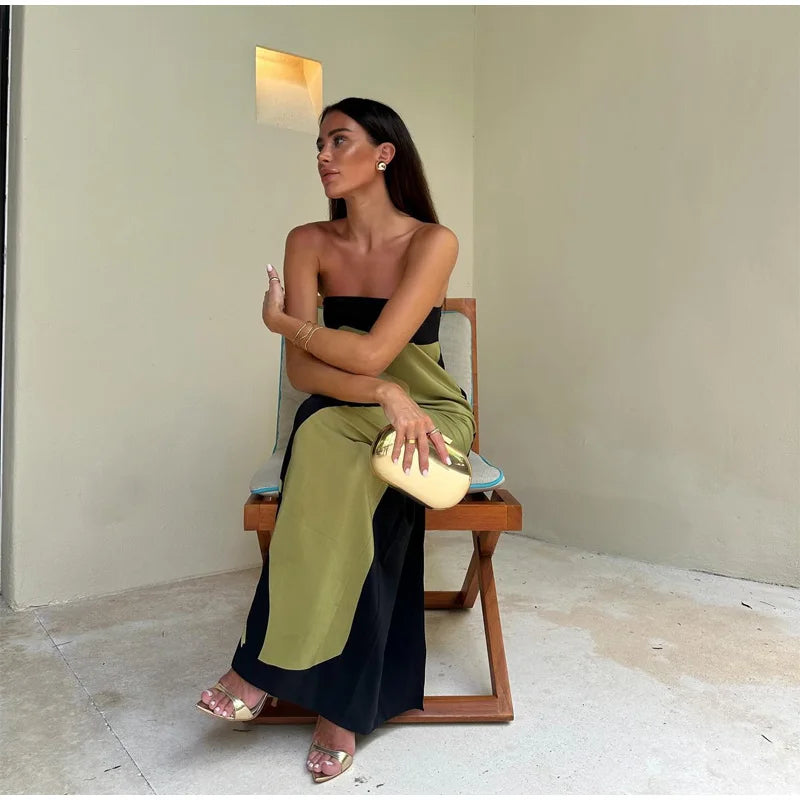 Eugenia – Vestido Bohemio Floral Strapless