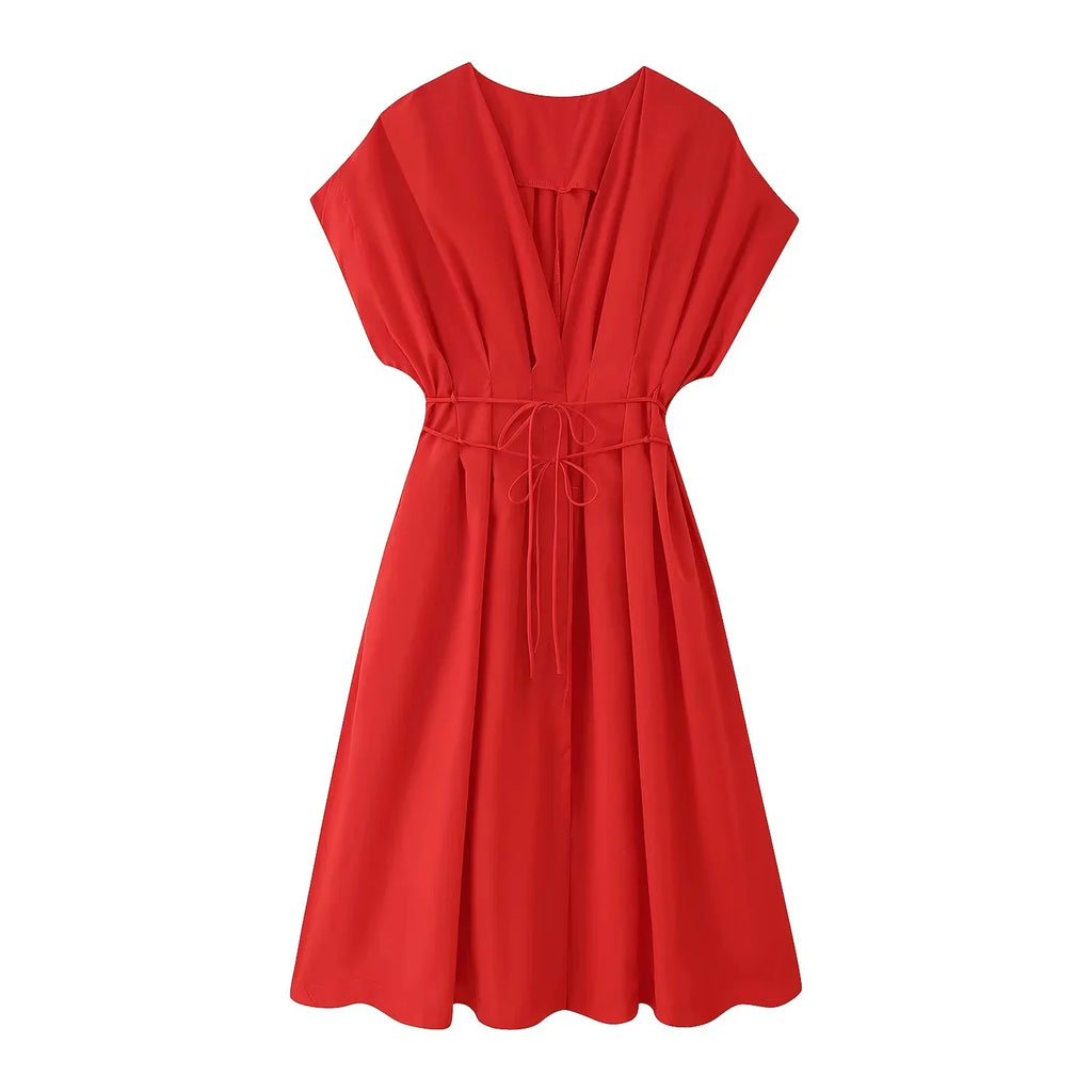 Caliope - Vestido Midi Vintage Fluido
