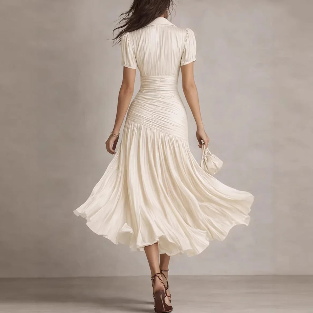 Dariana – Vestido Largo Elegante de Verano con Escote en V