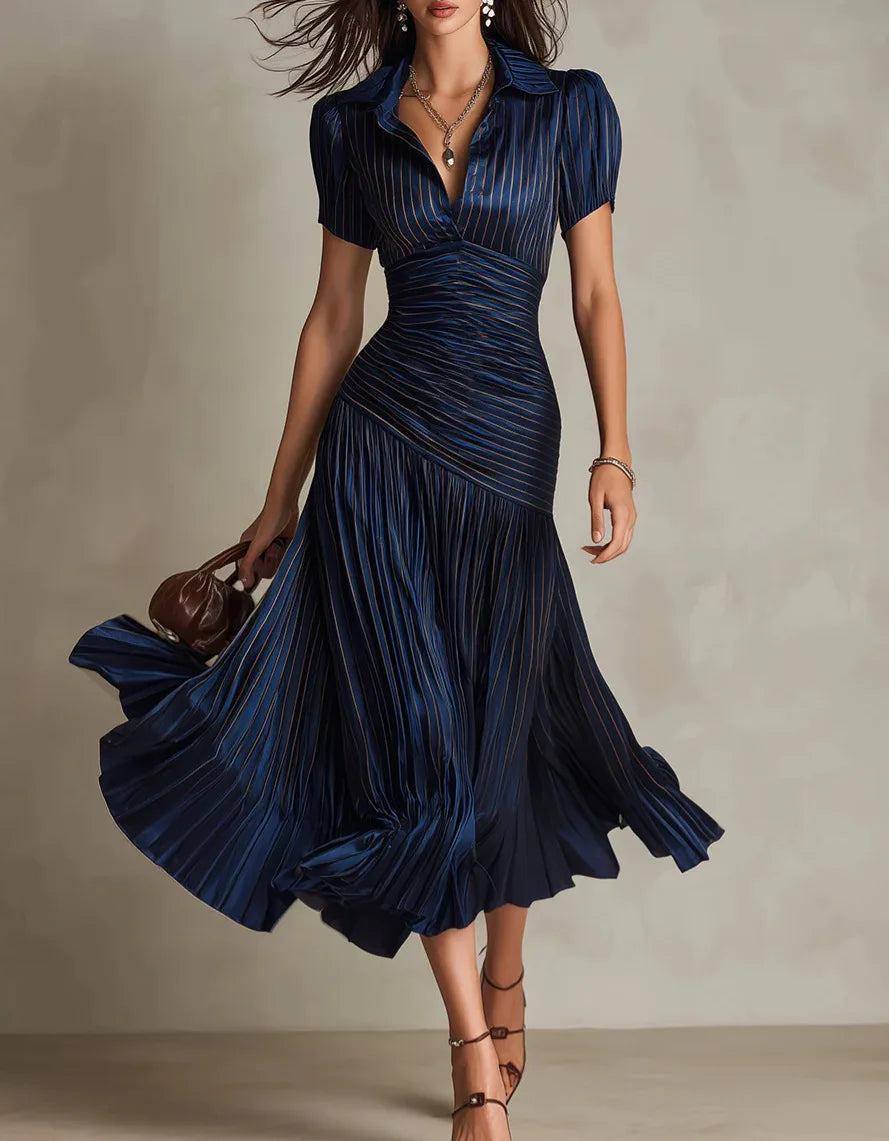 Dariana – Vestido Largo Elegante de Verano con Escote en V