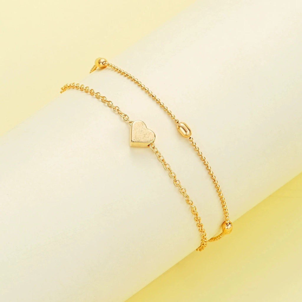 Corazón - Collar y Pulsera Set Elegancia