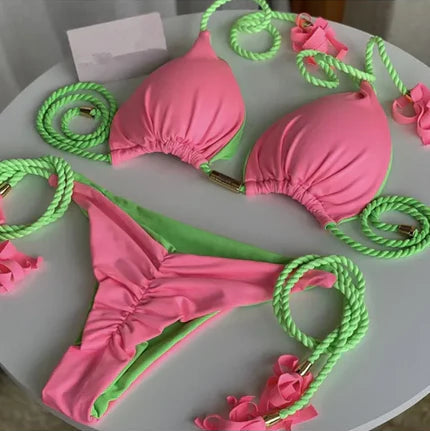 Kendal - Bikini Estampado Verano, Secado Rápido y Ajuste Perfecto