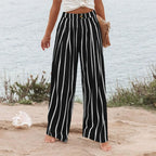 Derika - Jeans Wide Leg de Tiro Alto con Rayas