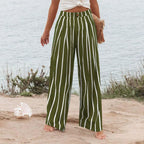 Derika - Jeans Wide Leg de Tiro Alto con Rayas