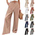 Derika - Jeans Wide Leg de Tiro Alto con Rayas