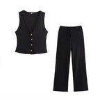 Leonor - Conjunto Elegante con Pantalón Palazzo