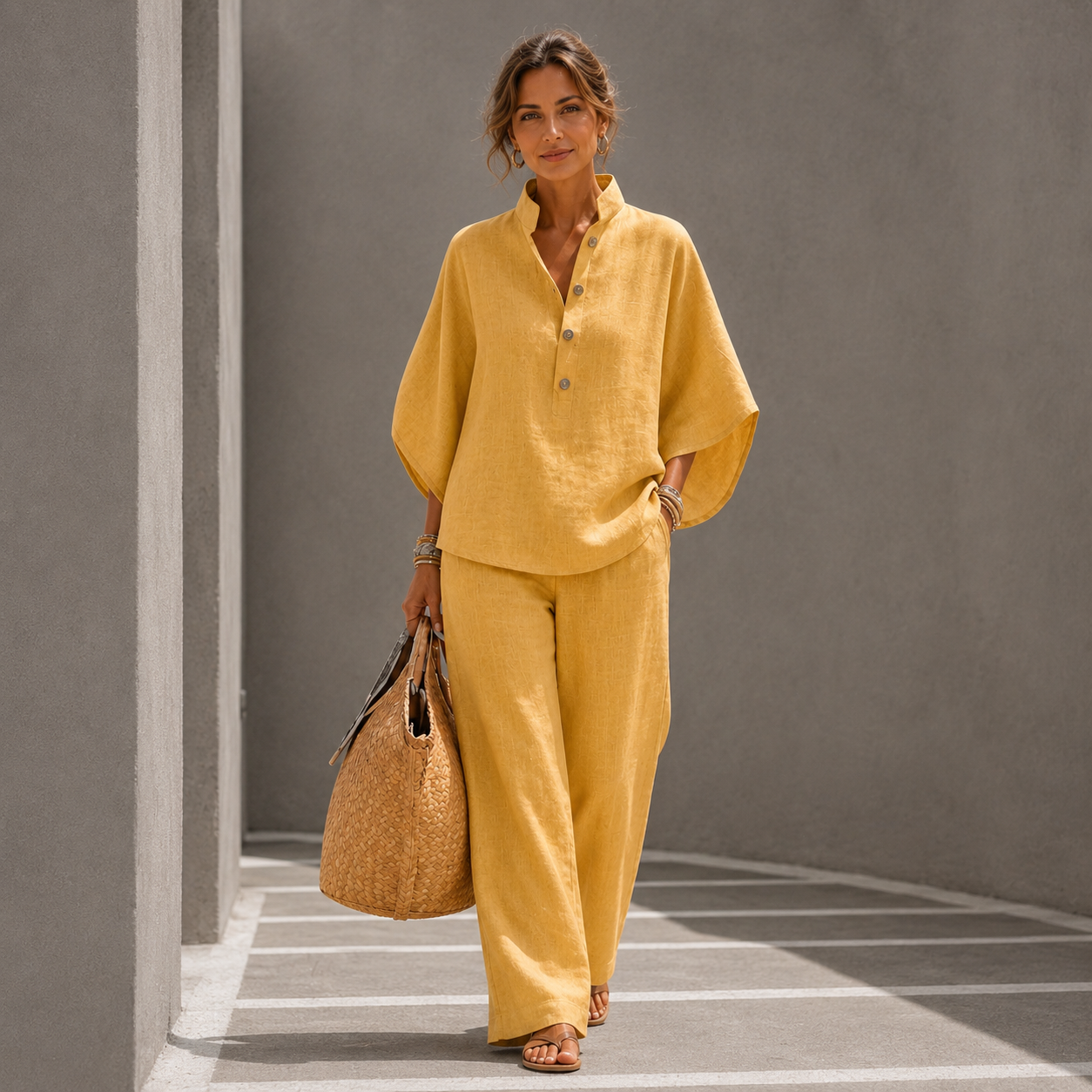 Justa - Conjunto Casual Elegante de 2 Piezas