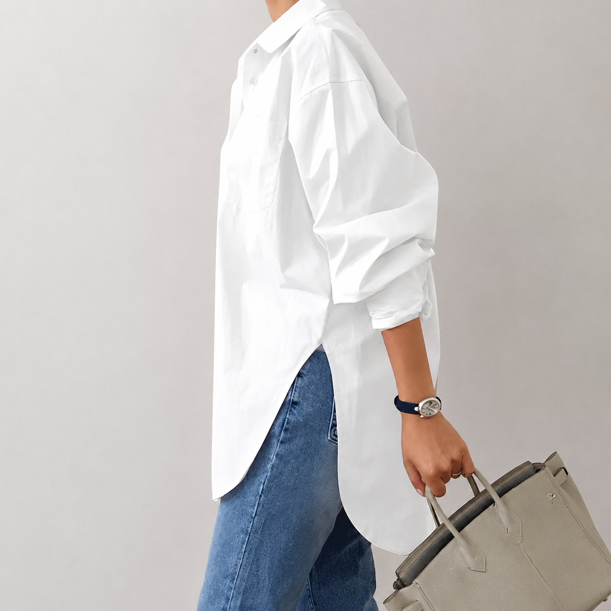 Susi - Camisa de manga larga con solapa