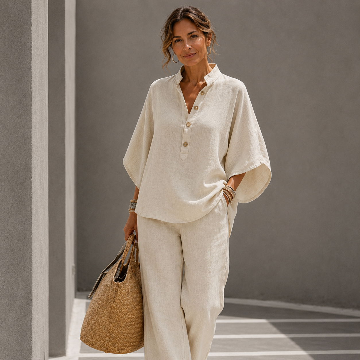 Justa - Conjunto Casual Elegante de 2 Piezas
