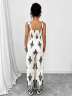 Susana – Mono Boho Estampado Paisley de Pierna Ancha