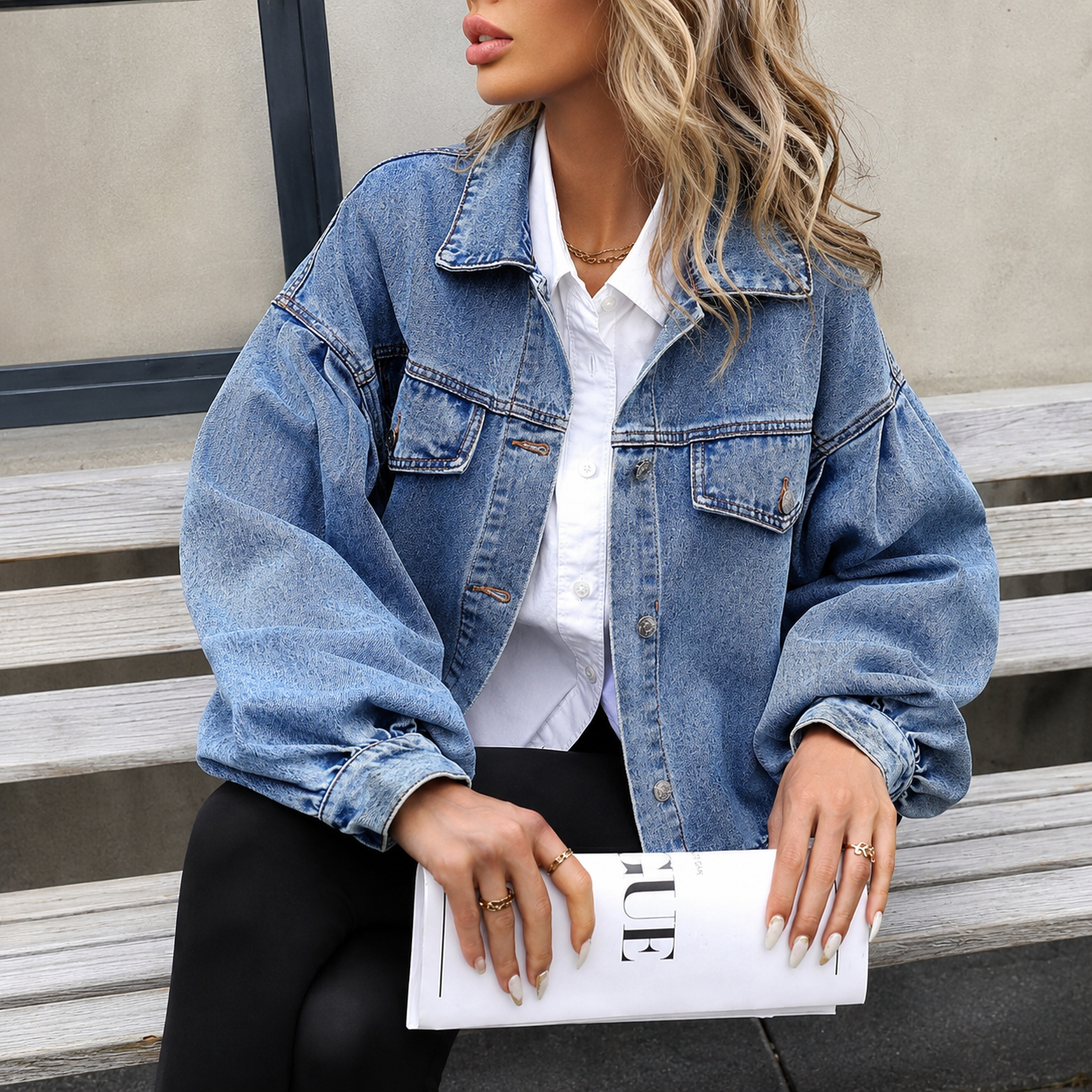 Inés - Chaqueta vaquera de algodón 100%