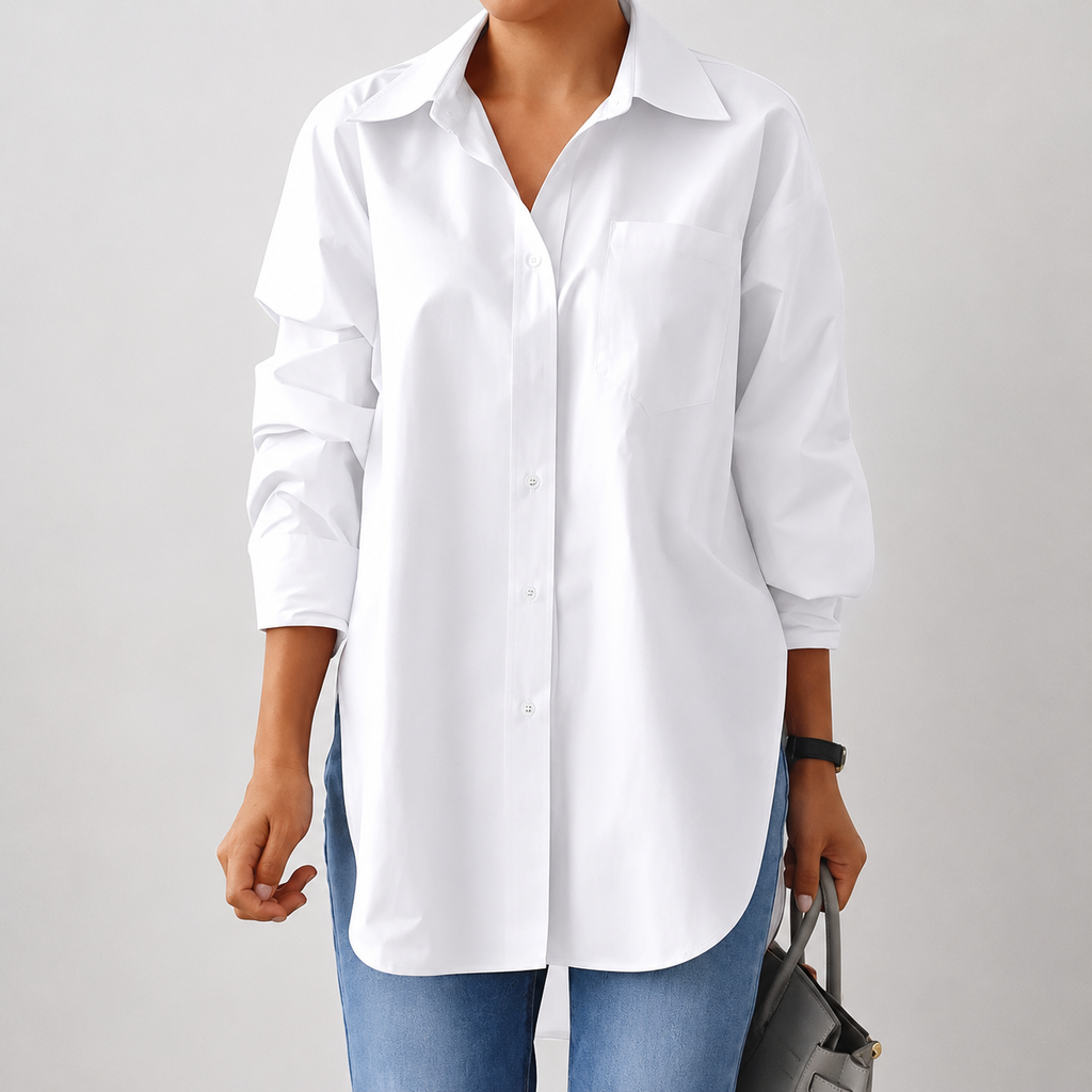 Susi - Camisa de manga larga con solapa