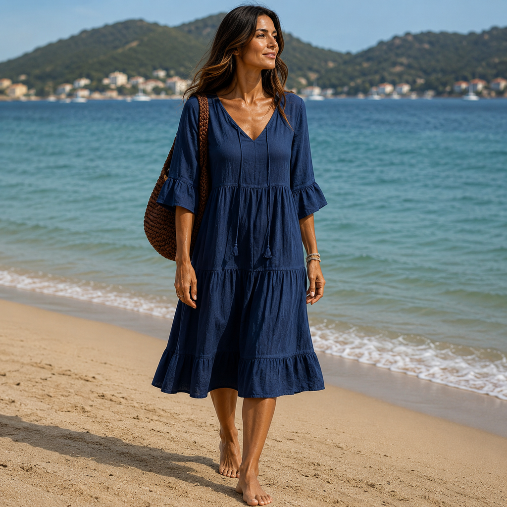 Nerea - Vestido boho con volantes