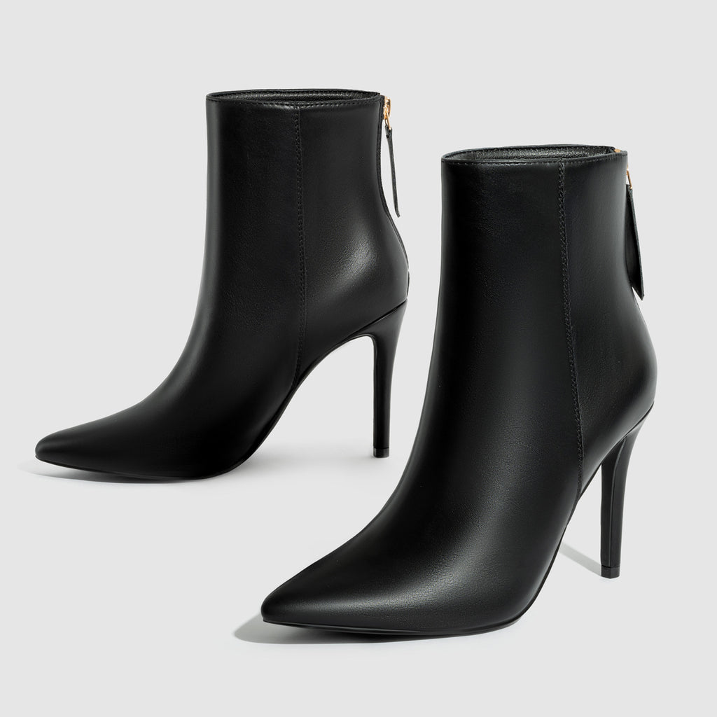Briana – Botines de polipiel con tacón de aguja
