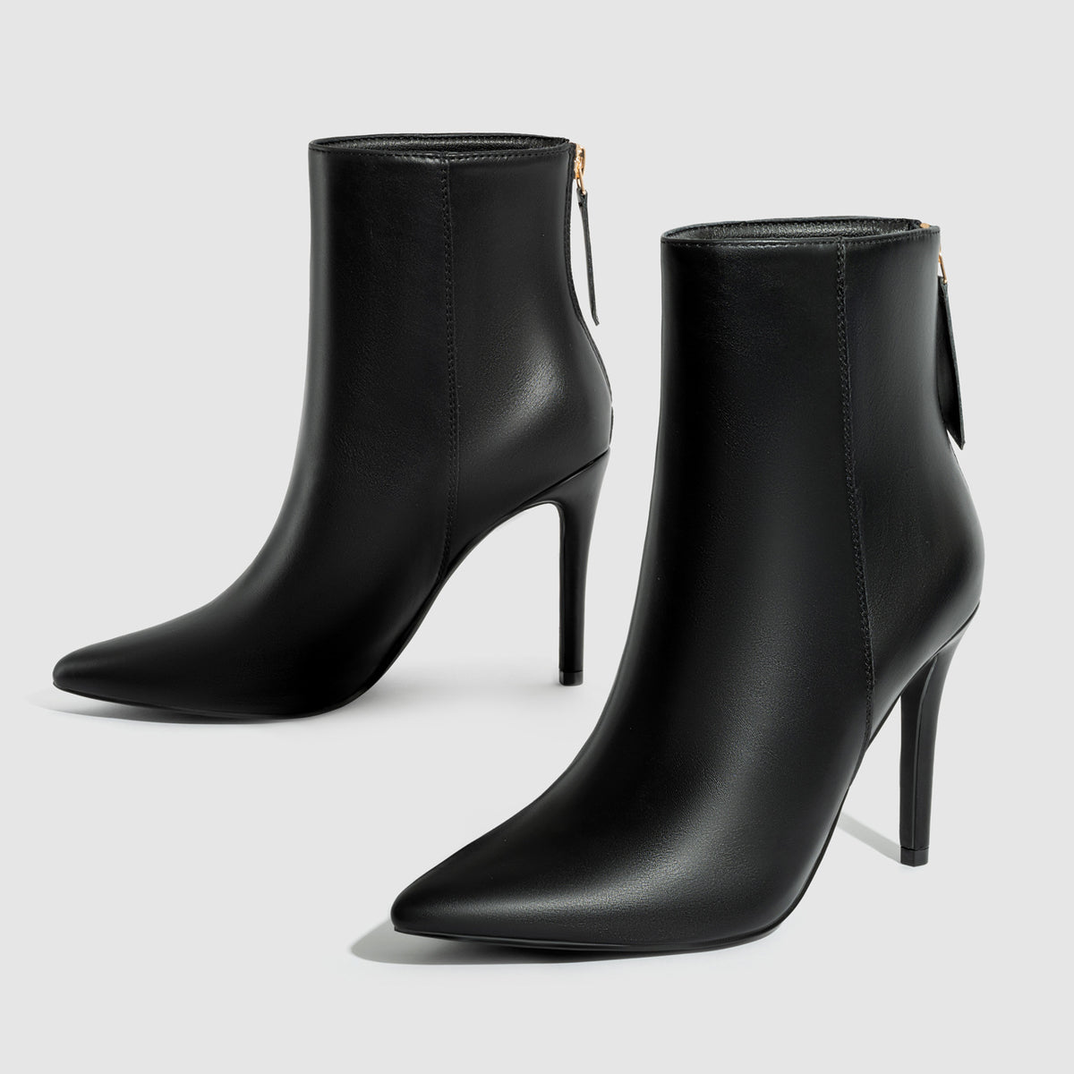 Briana – Botines de polipiel con tacón de aguja