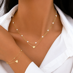 Corazón - Collar y Pulsera Set Elegancia