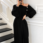 Maka - vestido de punto de cuello alto