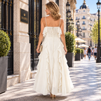 Mirta - Vestido largo floral de poliéster