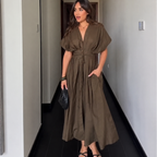 Caliope - Vestido Midi Vintage Fluido