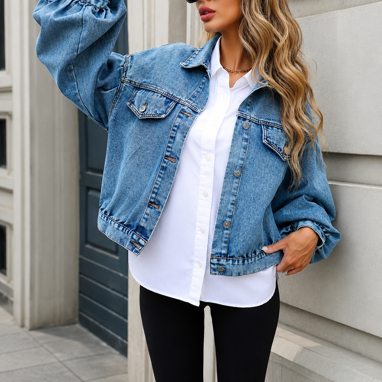 Inés - Chaqueta vaquera de algodón 100%